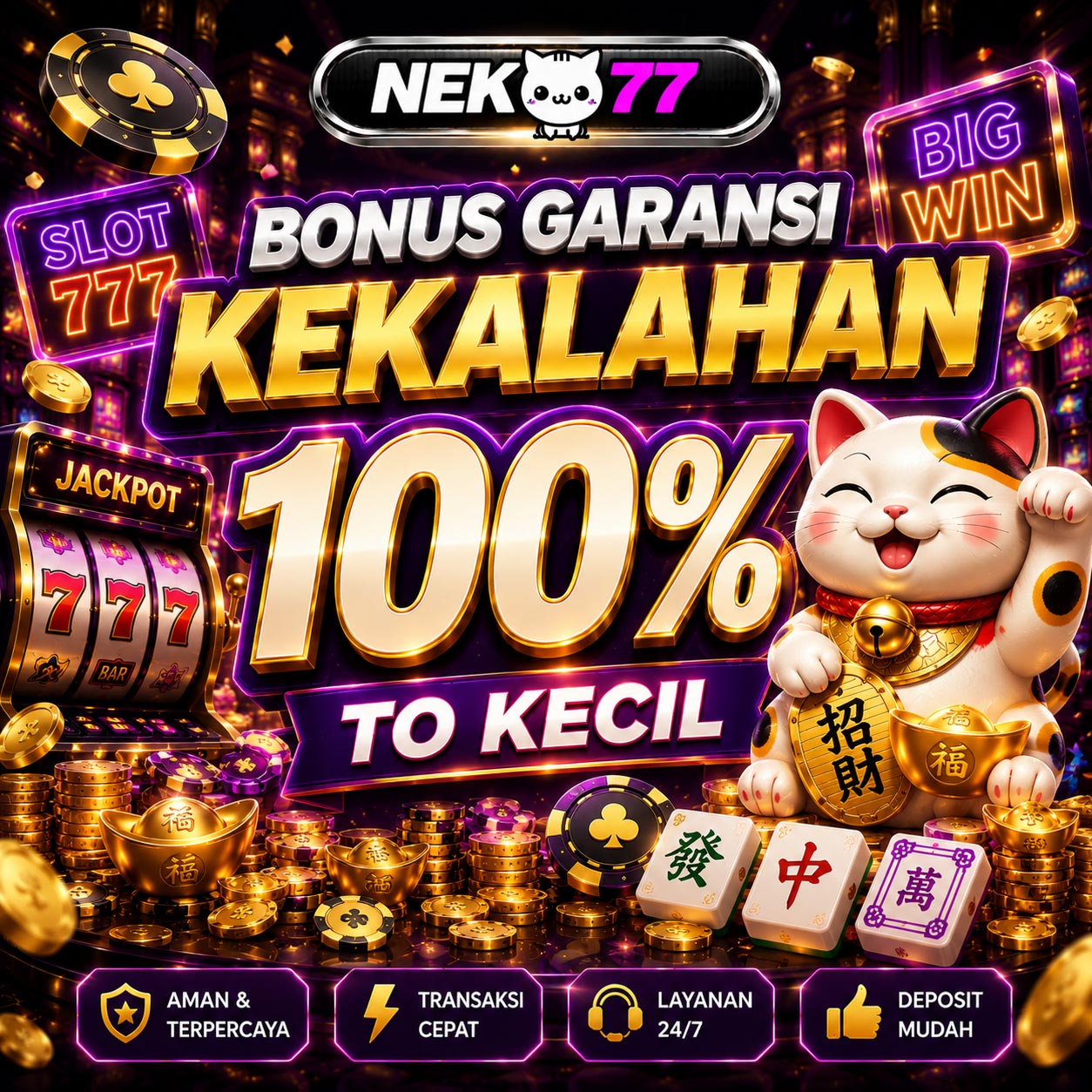 Neko77 : Situs Slot Online Gacor Garansi Kekalahan 100 & Slot777 Maxwin by Hey siriusly